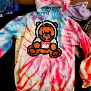 Ozuna hoodie tye dyed large hand made